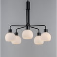 thumbnail image 5 of 11277SWBK Maxim Lighting Coraline-5 Light Chandelier-26.75 Inches wide by 23 inches high-Black Finish    -Traditional Installation, 5 of 5