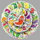 thumbnail image 2 of Paquete de 50 pegatinas con bonitos dibujos animados de verduras y frutas, 2 of 2