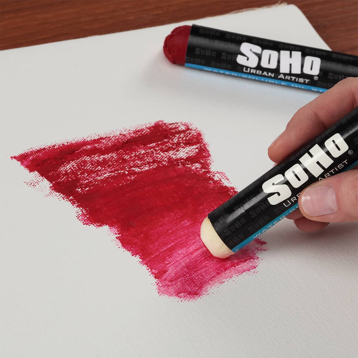 SoHo Urban Artist Water Soluble Oil Sticks for Artists – Colorless Blender Oil Paint Stick - 37 ml - 3-Pack - No Brushes or Solvents Needed, Paint Any Primed Surface, Water Clean-Up, Non-Toxic