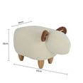 thumbnail image 2 of Kids Decorative Animal Sofa Stool, Ottoman Bedroom Furniture, Little Sheep Kids Footstool, Home Cartoon Chair with Solid Wood Legs, Decorative Footstool for Office, Bedroom, Playroom, Living Room, 2 of 8