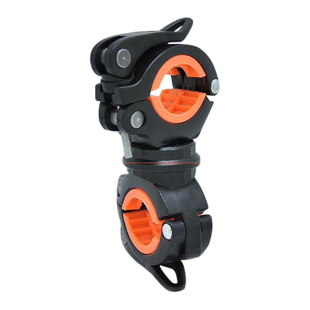 360 Degree Bike LED Flashlight Mount Holder Lamp Stand Bicycle Torch Clip Clamp 