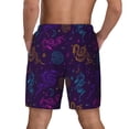 thumbnail image 4 of Daiia Colorful Snake Mens Swim Trunks Swim Shorts Quick Dry Swim Shorts with Mesh Lining Pockets-X-Large, 4 of 9