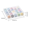 thumbnail image 2 of Hilos de bobina de plástico Jumpingount Kit de hilo de coser multicolor 50 piezas 12x10x2.5cm, 2 of 6