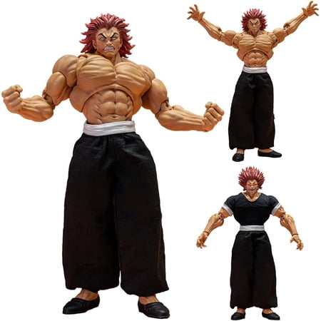 Hanma Yujiro Action Figure Muscle Man Ultra-Movable Changeable Parts Ornaments