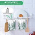 thumbnail image 6 of 2 Pack Pot Holders for Kitchen Heat Resistant Hot Pads Sets for Cooking Baking Green Snowy Forest Scene, 6 of 7