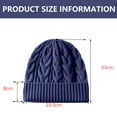 thumbnail image 4 of Gorros de lana de gran tamaño para hombre y mujer, gorros cálidos de gran tamaño, gorros de invierno para cabezas grandes, gorros de punto elástico, 4 of 5