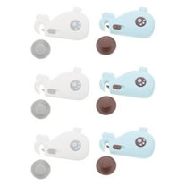 LEORX 6Pcs Child Proof Cabinet Latches ABS Safety Lock for Household Appliances