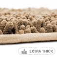 thumbnail image 2 of Hitime Soft Chenille Bath Rug Mat 16x24 Quick Dry Machine Washable Bathroom Runner - Ultra Absorbent Non-Slip Backing - Beige, 2 of 10