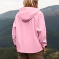 thumbnail image 5 of Windbreaker Jacket Women 2025 Fall Outdoor Hiking Travel Windproof Zip Up Hooded Windbreaker with Pockets Outerwear, 5 of 8
