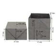 thumbnail image 2 of Household Essentials Adult Expandable Fabric Storage Bin, Gray, 2 of 10