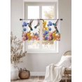 thumbnail image 3 of Hummingbirds Sheer Curtains 45 Inch Length 2 Panels Set Window Treatments, Spring Summer Watercolor Flowers Plant Rod Pocket Semi Curtains for Living Room/Bedroom/Kitchen Décor, 104"W x 45"L, 3 of 7