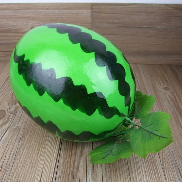 Bgsha Plastic Artificial Features Sturdy Fine Details Teaching Aids Fruit Model Usage Vibrant S Artificial Watermelon