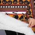 thumbnail image 3 of Oversized Wearable Blanket Hoodie,Halloween Stripe Scene Pattern Sherpa Blanket Hoodie with Super Pockets,Super Warm Fuzzy Pullover for Women & Men, 3 of 6