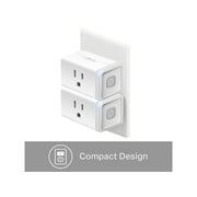 Kasa Smart WiFi Plug Lite by TP-Link (2-Pack) -12 Amp & Reliable Wifi Connection, Compact Design, No Hub Required, Works With Alexa Echo & Google Assistant (HS103P2), White