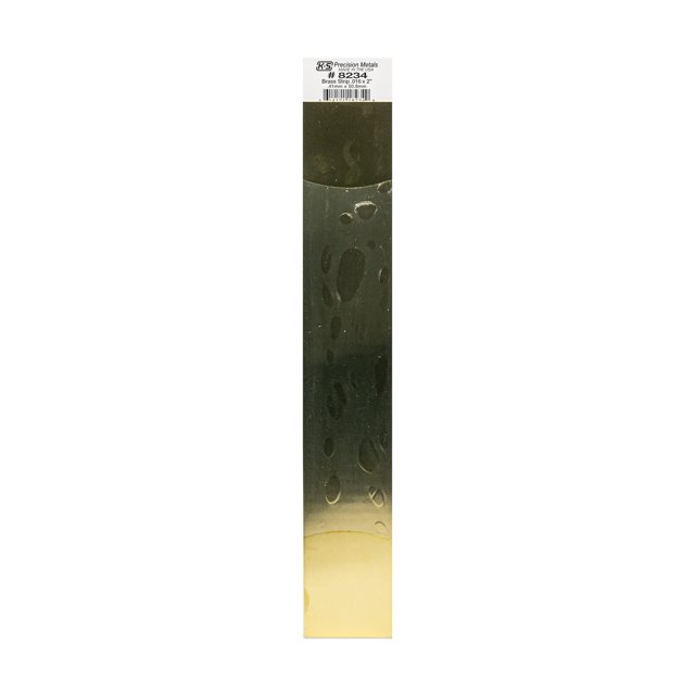 Tira de latón K & S Precision Metals de 5 cm x 30 cm x 0,4 mm