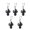 Black-Black, variant on 5-Pack Food Grade Silicone Wine Bottle Stoppers, Airtight & Leak-Proof Manual Press Wine Savers, Universal Fit Reusable Wine Cork Plugs For Leftover Wine (Assorted Colors: Black, Red, White, Yellow)