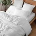 thumbnail image 6 of Simple&Opulence 100% Belgian Linen Pillow Shams -Set of 2, King Size - Basic Style Breathable Pure Linen Suitable for Home - Soft and Durable with Envelope Closure Pillowcases (20''x 36'', White), 6 of 6