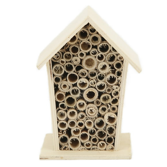 Insect Shelter,Wooden Bee House Safe Bee Box Nests Insect Shelterfor Bee Luxury Finish