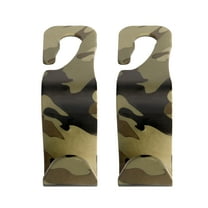 Auto Drive, Camo Headrest Hooks 2 Pack, Automotive Interior Accessories, Universal Vehicle, Plastic