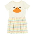thumbnail image 3 of Inktastic Cute Baby Duck Face Girls Toddler Dress, 3 of 5