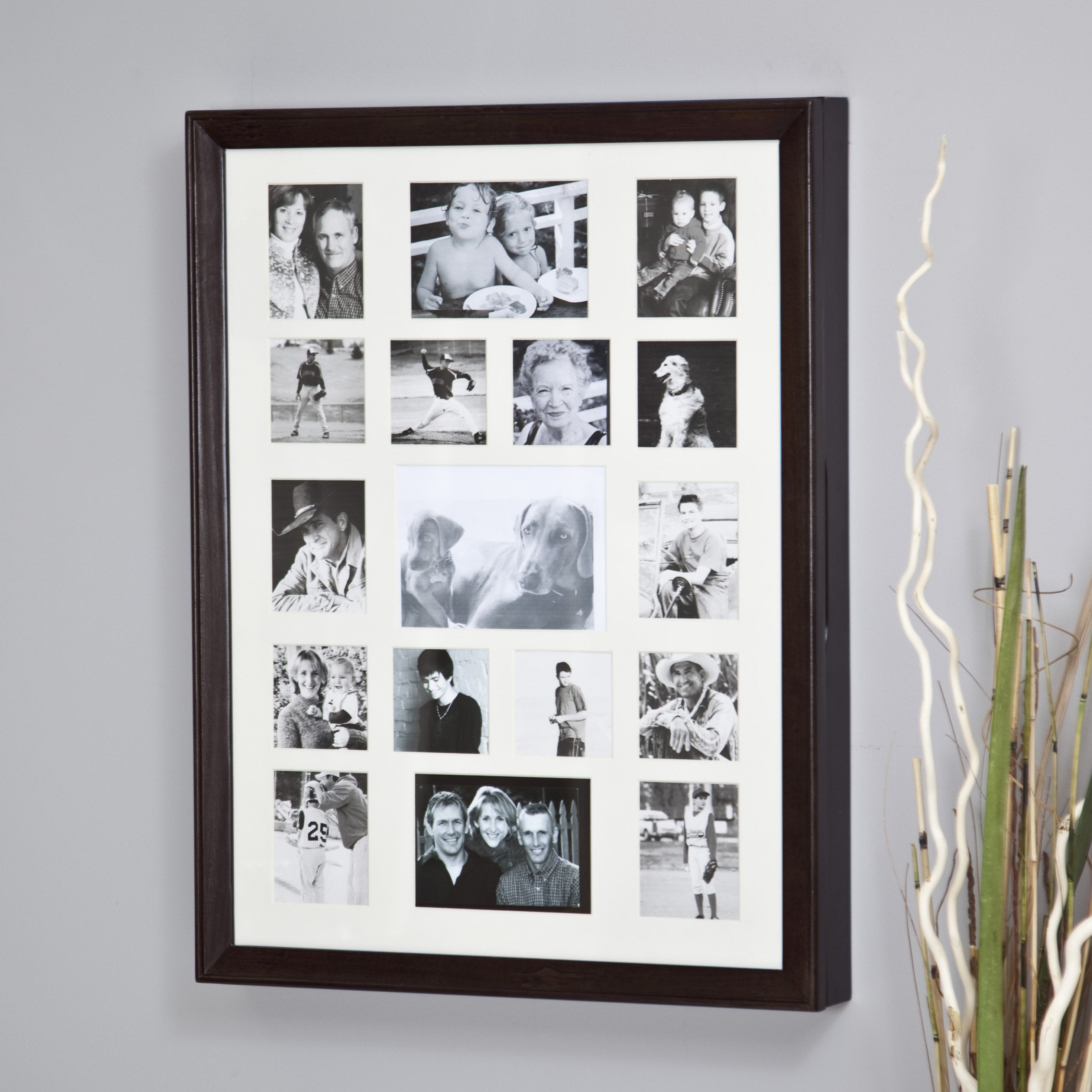 Wall Hanging Jewelry Box collage photo frame wooden wall locking jewelry armoire - 23w x Wall Hanging Jewelry Box collage photo frame wooden wall locking jewelry armoire - 23w x