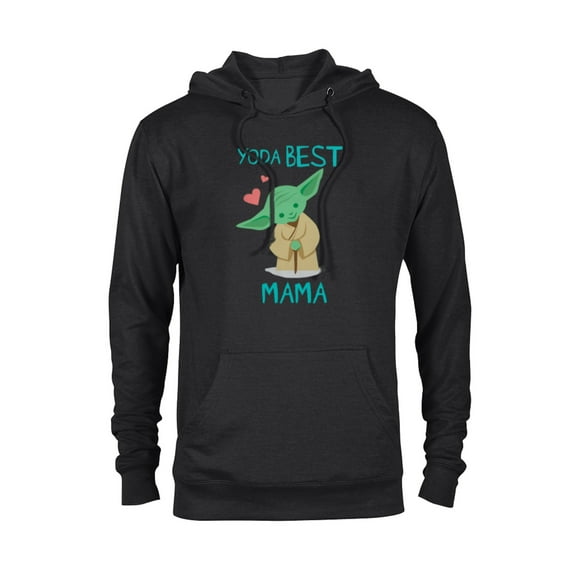 Star Wars Yoda Best Mama Yoda Chibi Portrait Mother’s Day - Pullover Hoodie for Adults - Customized-Black