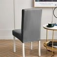 thumbnail image 3 of Vireellx Dining Chair Covers Set of 4, Waterproof PU Leather Stretch Chair Seat Slipcovers for Home Kitchen, 3 of 6