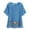 Blue, variant on DDAPJ pyju Summer Floral Tops for Women Cotton Linen T-Shirts Short Sleeve Casual Loose Tee Shirts Lightweight Going Out Blouse Tees Limited Time Sales Black S