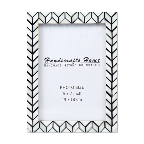 Handicrafts Home Picture Frame - Deluxe Photo Frame for Tabletop, Desktop - Easy to Replace Farmhouse Picture Frames - Horizon, 5x7 Inches