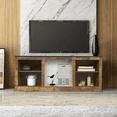 thumbnail image 5 of Oneinmil 58" TV Stand, for TVs up to 65'', Entertainment Center for Living Room, Bedroom, Brown Marble, 5 of 6
