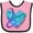 Pink and Black, variant on Inktastic Suicide Prevention Awareness Purple and Teal Heart Ribbon Boys or Girls Baby Bib