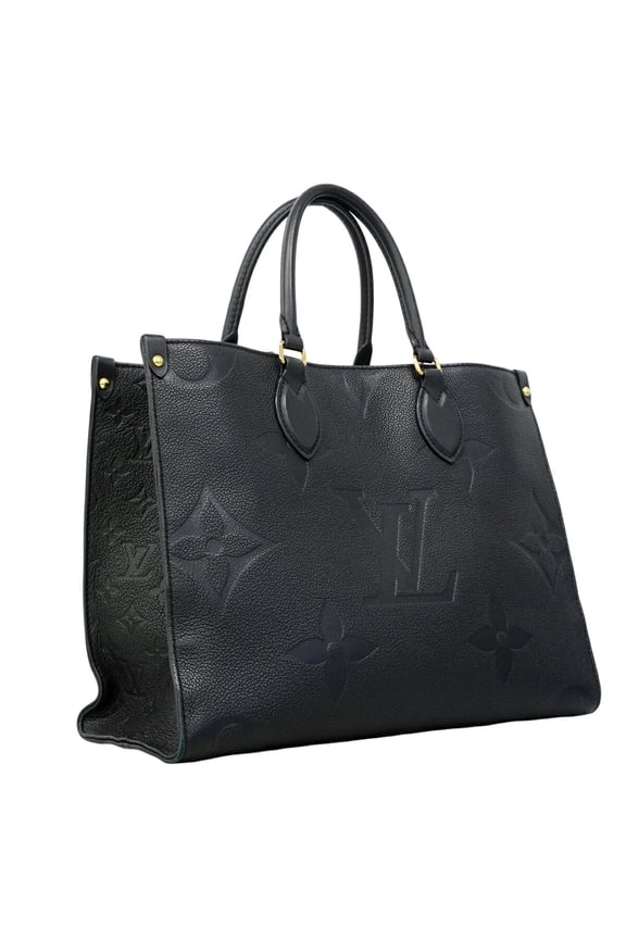 Pre-Owned Louis Vuitton Monogram Empreinte OnTheGo MM Tote Bag M45595 Noir (Black) 2-way bag...
