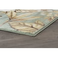 thumbnail image 5 of Transitional 2x8 Area Rug (2'3'' x 7'7'') Floral Seafoam, Creamy Ivory Indoor Runner Easy to Clean, 5 of 8