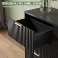 thumbnail image 5 of ASTUVIA 63" W Fluted 9 Drawer Dresser for Adult,Wooden Bedroom Dresser,Dresser TV Stand up to 70" for Living Room,Black, 5 of 9