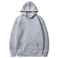 thumbnail image 4 of yoeyez Womens Overtsize Fashion Hoodies Letter Print Drawstring Hooded Sweatshirts Long Sleeve Graphic Pullover Tops With Pocket Prime and Day 2025 Gray L, 4 of 6