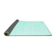 thumbnail image 2 of Ahgly Company Indoor Rectangle Solid Turquoise Blue Modern Area Rugs, 7' x 10', 2 of 4