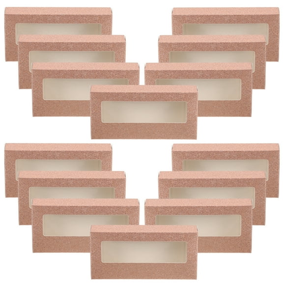 BRIGHTFUFU Cajas de pestañas 20 piezas, contenedores portátiles para extensiones de pestañas, cajas de embalaje para pestañas postizas