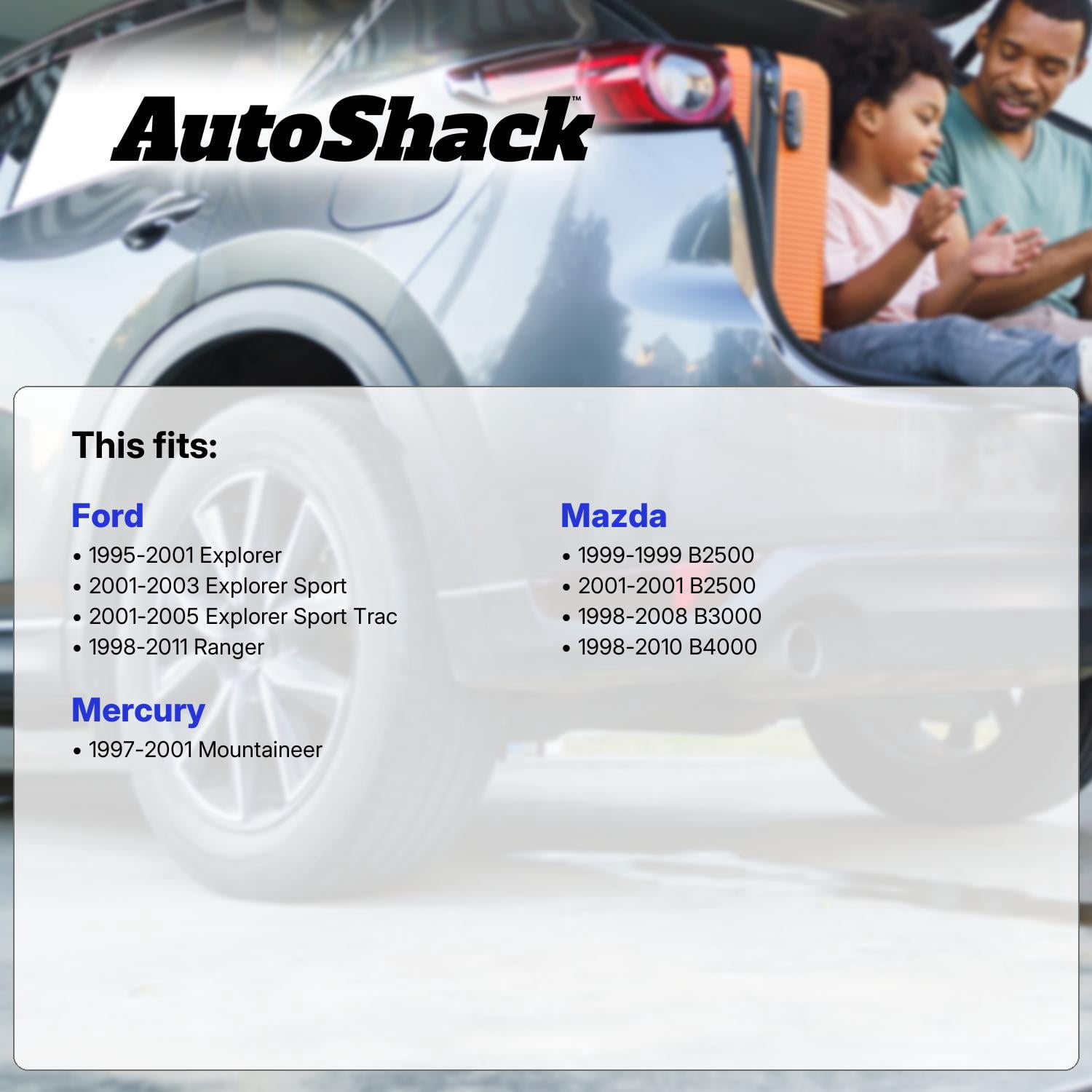 AutoShack Front Left Upper Control Arm and Ball Joint with Bushings for Ford, Ranger 1998-2011 Explorer 1995-2001 Explorer Sport Trac 2001-2005, 4WD AWD RWD L4 2.3L 2.5L V6 3.0L 4.0L V8 5.0L