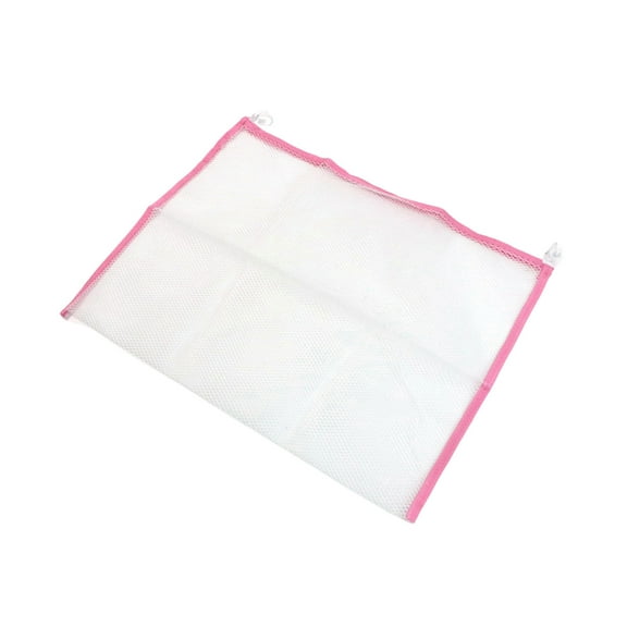 Bath Toy Organizer with Suction Cup & Adhesive Hooks - Mesh Storage Net Bag for Kids Bathtub Toys Quick Dry Hanging Shower Caddy Baby Toddler Bathroom Organization