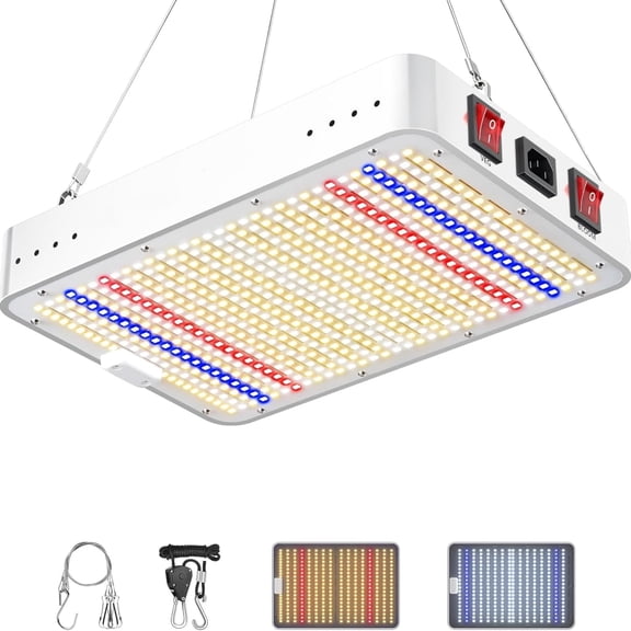 LED Grow Lights with Yield LEDs 2x2ft Covera Full Spectrum Grow Lights for Indoor Hydroponic Plants Greenhouse Growing Lamps Veg Bloom Daul Mode