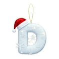 thumbnail image 2 of Christmas White 26 Letters & Snow Hat Pendants, Christmas Tree Pendants, Christmas 26 Letter Decoration, Christmas Decoration, 2 of 4