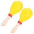 thumbnail image 1 of BESTYASH maracas Simples et Délicates 1 Paire en Bois Jaune pour Éducation Musicale, 1 of 6