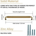 thumbnail image 4 of Goo-Ki 6Pcs 7.55'' Hole center Vintage Pull Handles for Chest of Drawers Kitchen Distressed Antique Brass Cabinet Pulls for Cupboard Cabinet Wardrobes, 4 of 6