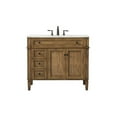 thumbnail image 3 of Elegant Decor Park Avenue 40" Aluminum MDF Single Bathroom Vanity in Driftwood, 3 of 8