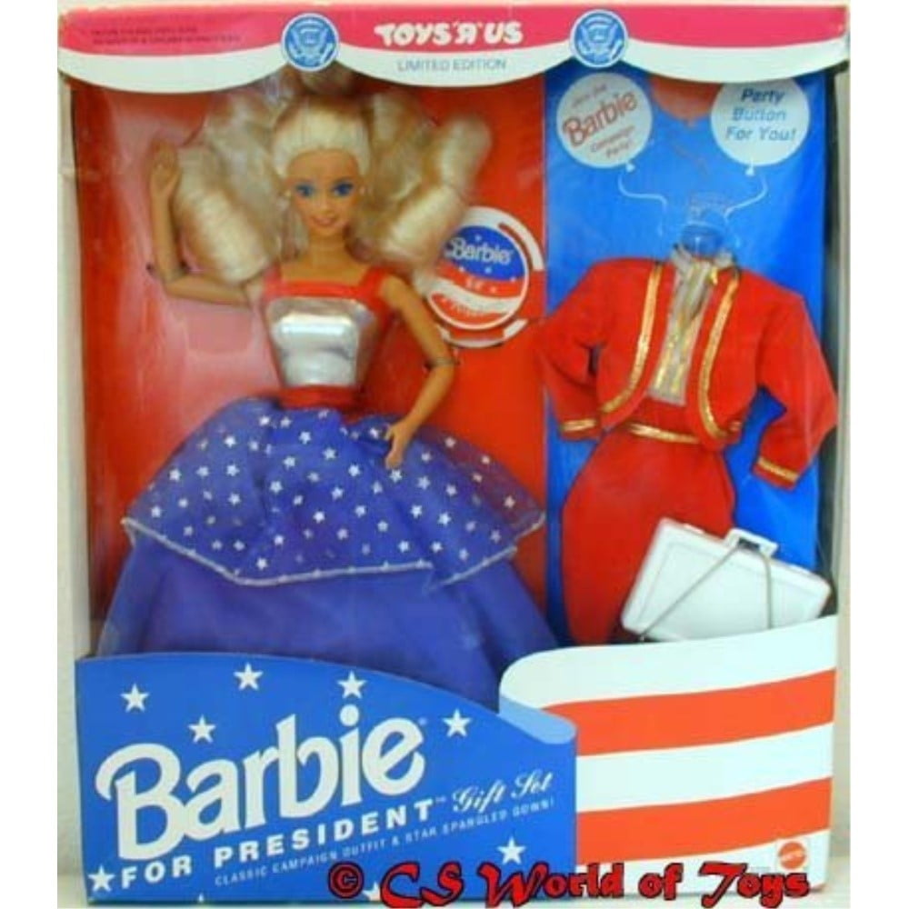 Barbie For President Gift Set Toys R Us Limited Edition Doll 1991