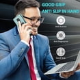 thumbnail image 3 of Funda de piel sintética estilo empresarial para Huawei Mate 20 con tarjetero, función billetera, función de soporte vertical, protección contra caídas, duradera., 3 of 5