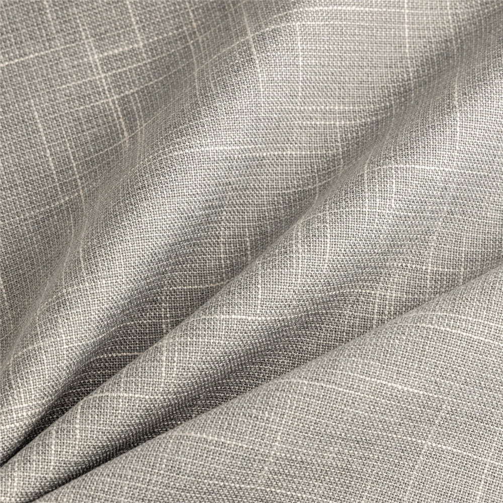 Phantoscope 18" x 18" Farmhouse, Rustic, Traditional Light Gray Striped Polyester Blend Throw Pillow , ( 2 Count)