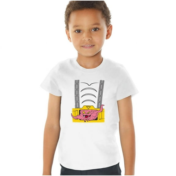Teenage Mutant Ninja Turtles Krang Suit Kids T Shirt (3) for Toddler Boys and Girls, White