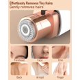 thumbnail image 5 of Eyebrow & Facial Hair Removal for Women: 2 in 1 Rechargeable Eyebrow Trimmer & Face Shaver, Painless Electric Facial Eye brow Razors Epilator with Built-in LED Light -Perfect for Face, Lips & Body, 5 of 6