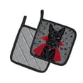 thumbnail image 2 of Carolines Treasures VHA3037PTHD Halloween Vampire Scottie Paire de Porte-Pot, 2 of 3